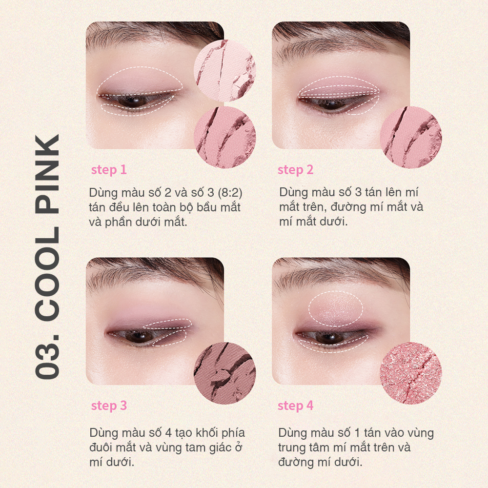 Bảng Phấn Mắt 4 Ô Nature Republic Daily Basic Palette 2.6g