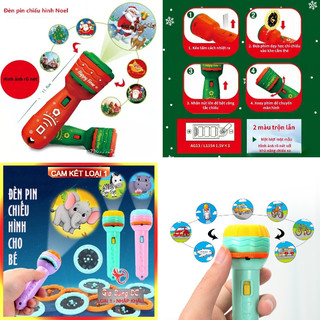 [FREESHIP] ĐÈN PIN CHIẾU ẢNH 24 HÌNH NOEL, GIÁNG SINH - HOẠT HÌNH CHO BÉ