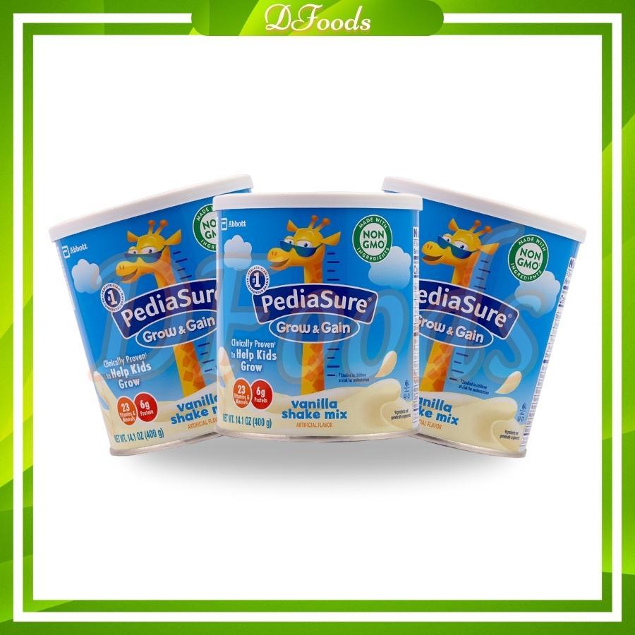 Mẫu mới 400g SỮA BỘT PEDIASURE GROW AND GAIN HƯƠNG VANI MỸ date 2025