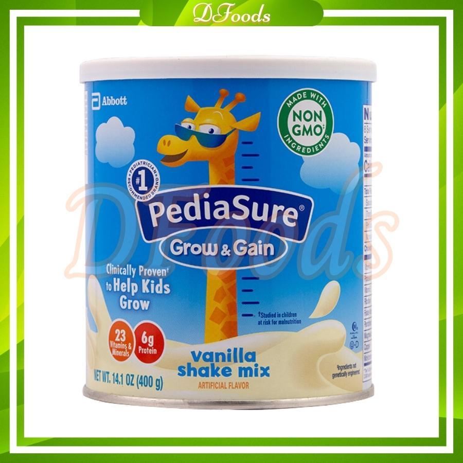 Mẫu mới 400g SỮA BỘT PEDIASURE GROW AND GAIN HƯƠNG VANI MỸ date 2025