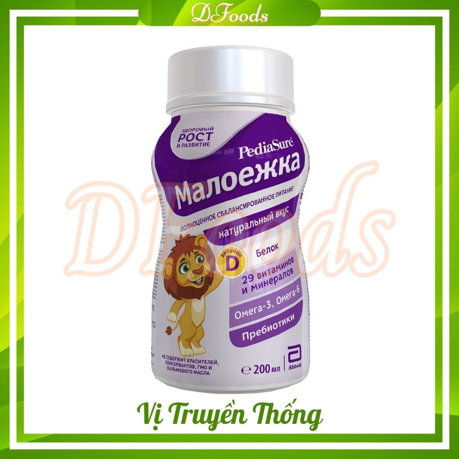 Combo sữa nước Pediasure Nga 200ml cho bé tăng cân. Date 05.2024