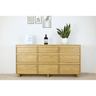 Happy furniture , tủ đựng đồ 9 ngăn kéo - mavis , thk_146 , 140cm x 35cm x 72cm