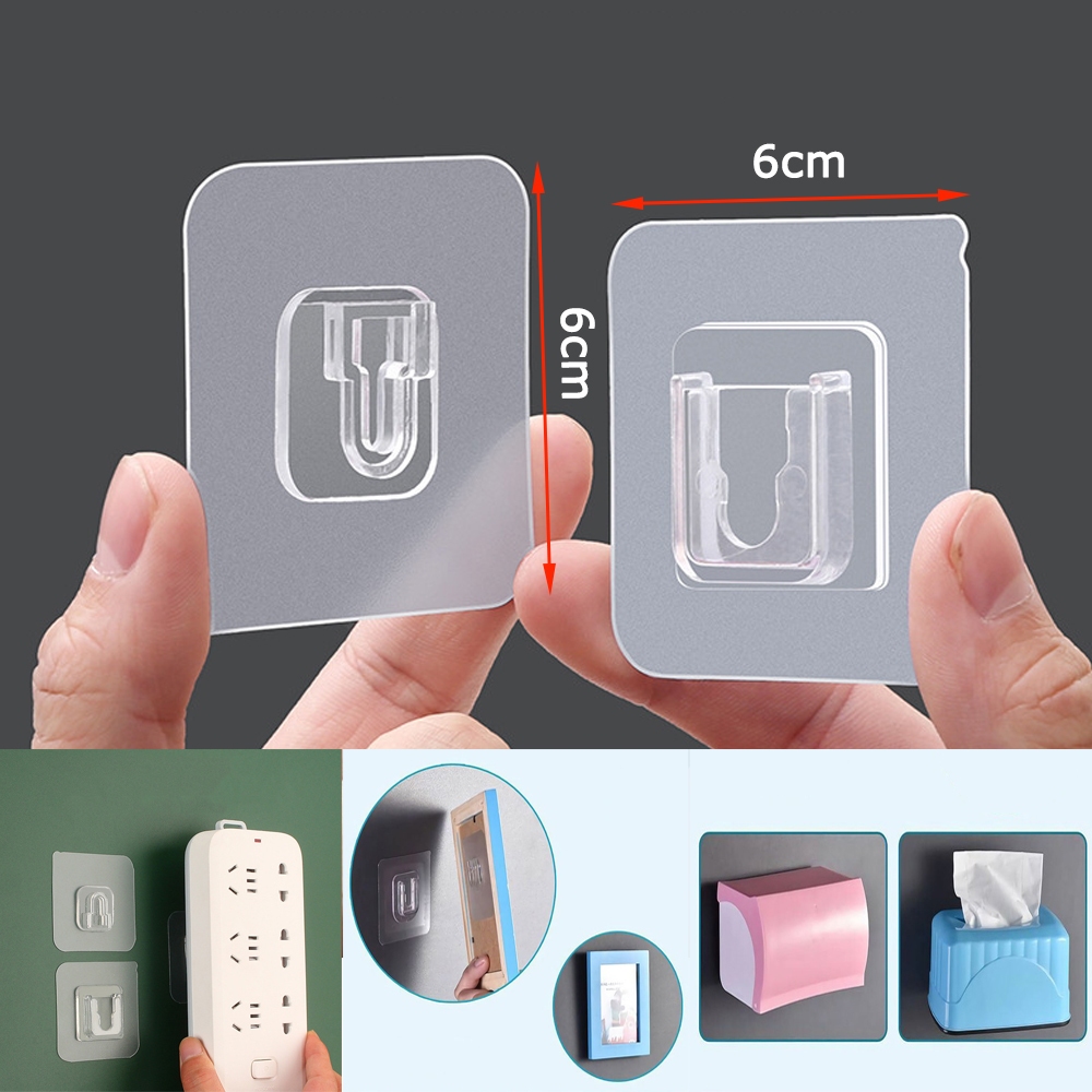 Móc Dán Tường Chịu Lực Siêu Dính Treo Đồ, Miếng Dán Thay Thế Các Loại Kệ