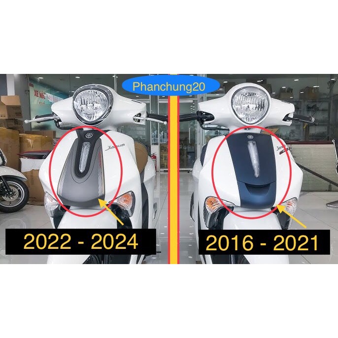 ỐP KÉT NƯỚC  DÙNG CHO XE JANUS 2016 - 2021 VÀ 2022 - 2024 CACBON / CROM