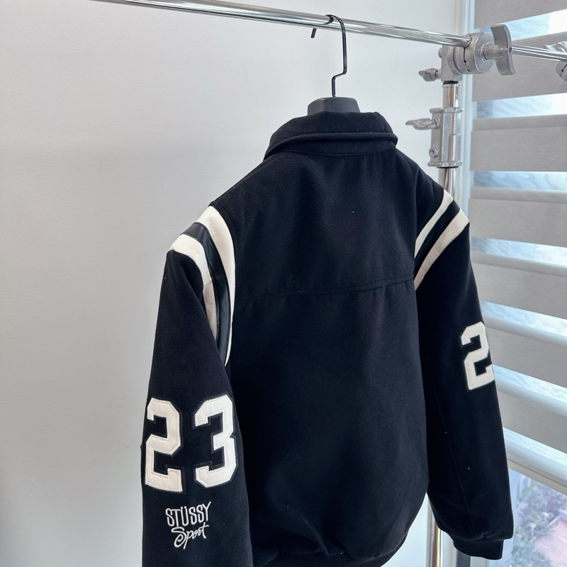 ⚡️ - Áo Khoác Bomber Varsity Stussy 80 Wool Jacket, Áo varsity jacket stussy trần bông