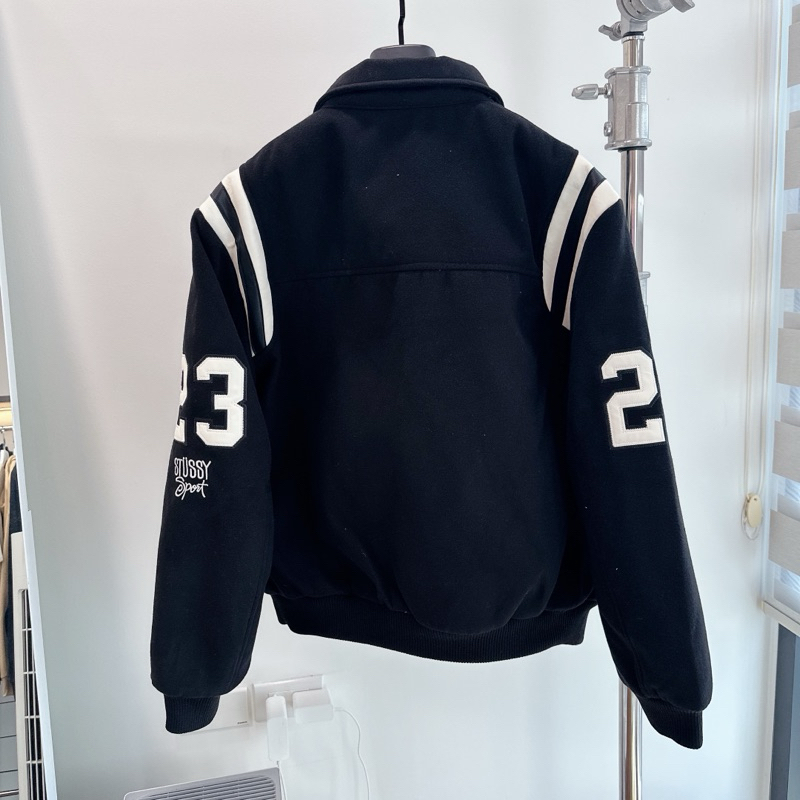 ⚡️ - Áo Khoác Bomber Varsity Stussy 80 Wool Jacket, Áo varsity jacket stussy trần bông