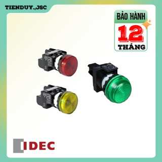 Đèn báo Idec phi 22, YW1P-1EQM3*, loại phẳng, 220V AC/DC