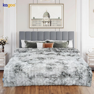Chăn lông cáo hồ ly Kagoo cao cấp màu xám phiên bản VVIP hàng nhập khẩu nguyên chiếc kích thước 2mx2m3