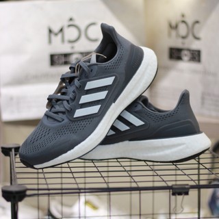 Adidas pureboost 23 - xám sọc trắng - code: if2372
