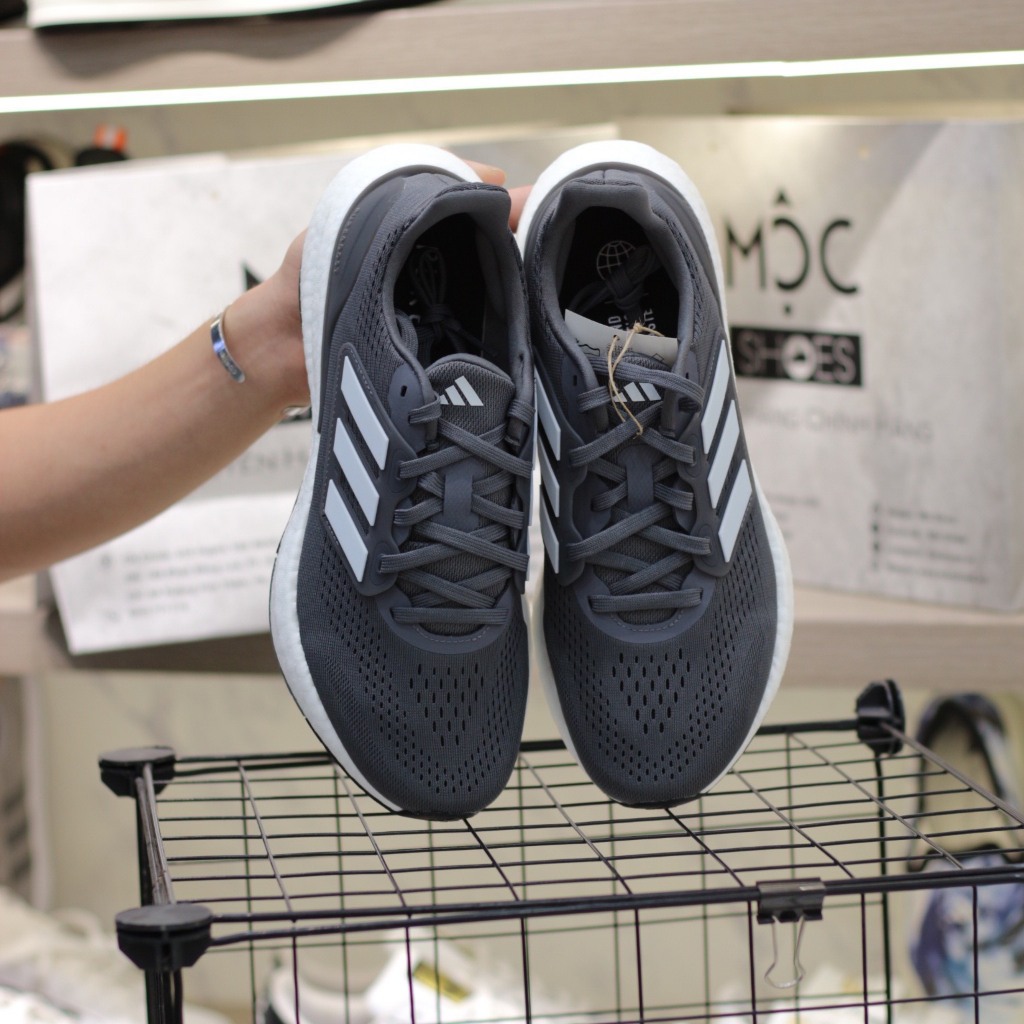 Adidas Pureboost 23 - Xám Sọc Trắng - Code: IF2372