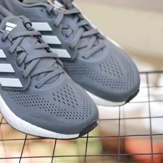 [Chính Hãng] Adidas Pureboost 23 - Xám Sọc Trắng - Code: IF2372