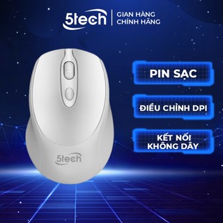 Chuột không dây 5TECH chính hãng siêu nhạy dành cho máy tính, laptop