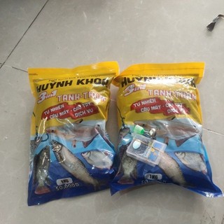Combo 2 bịch Cám Huỳnh Khoa 3in1 Tanh -Thơm (tặng 1 hộp lưỡi + 1 chuông)