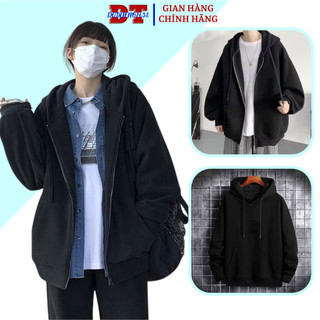 Áo khoác nỉ Khóa Kéo ⚡️ MẪU MỚI ⚡️ CÓ NÓN TÚI TRƯỚC nam nữ form rộng đẹp unisex (Ảnh thật)