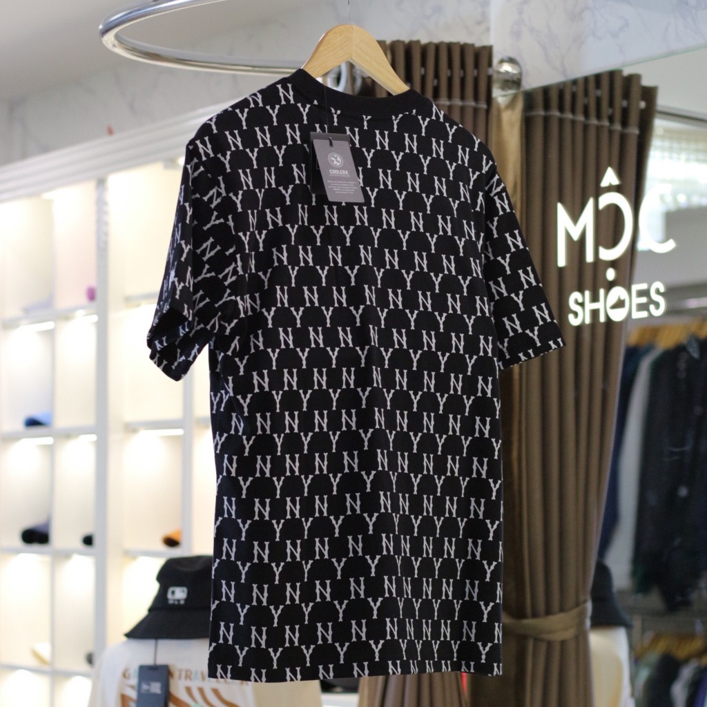 Áo Thun New Era - Ny Mono Bông Trắng - Đen - Code: 13535168