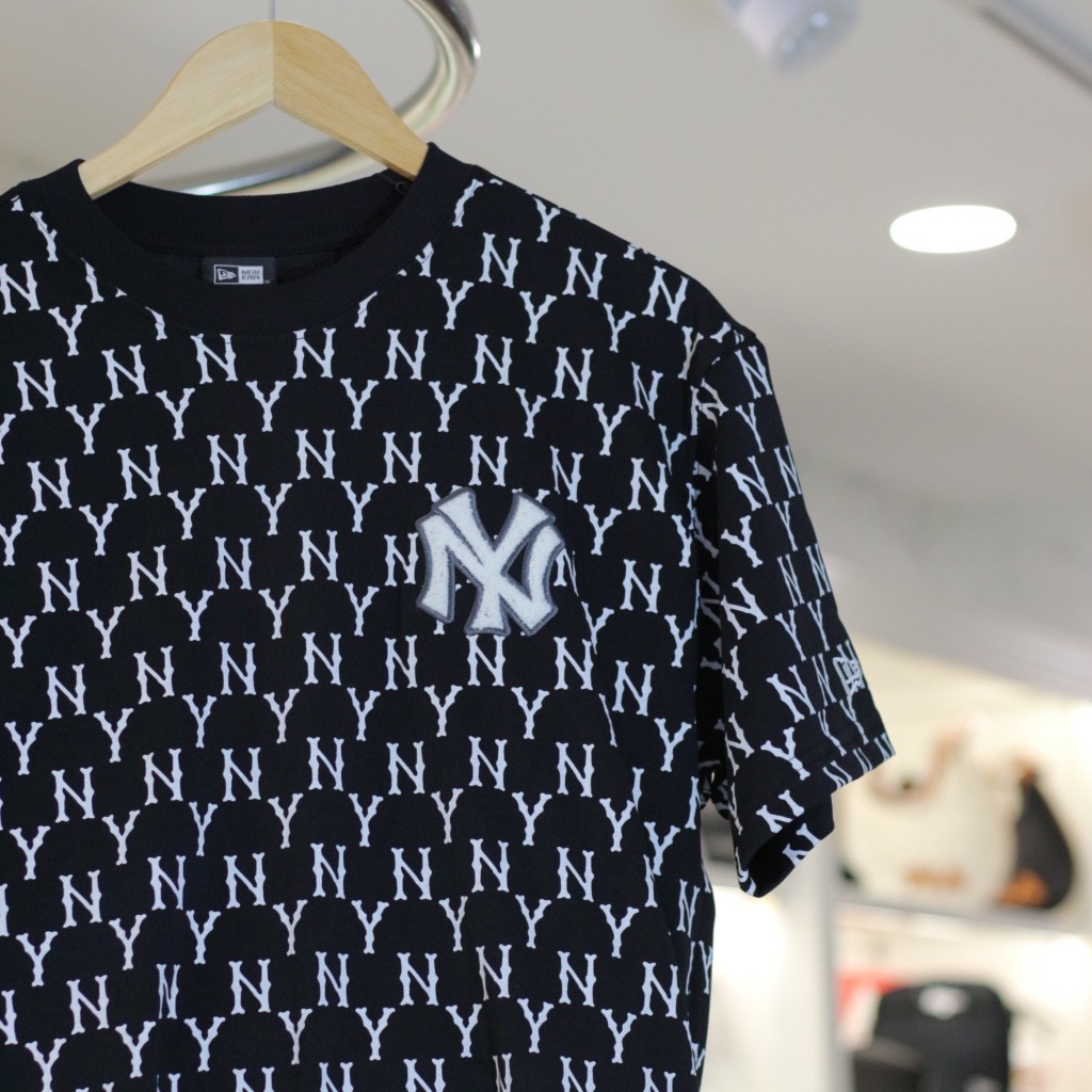 Áo Thun New Era - Ny Mono Bông Trắng - Đen - Code: 13535168
