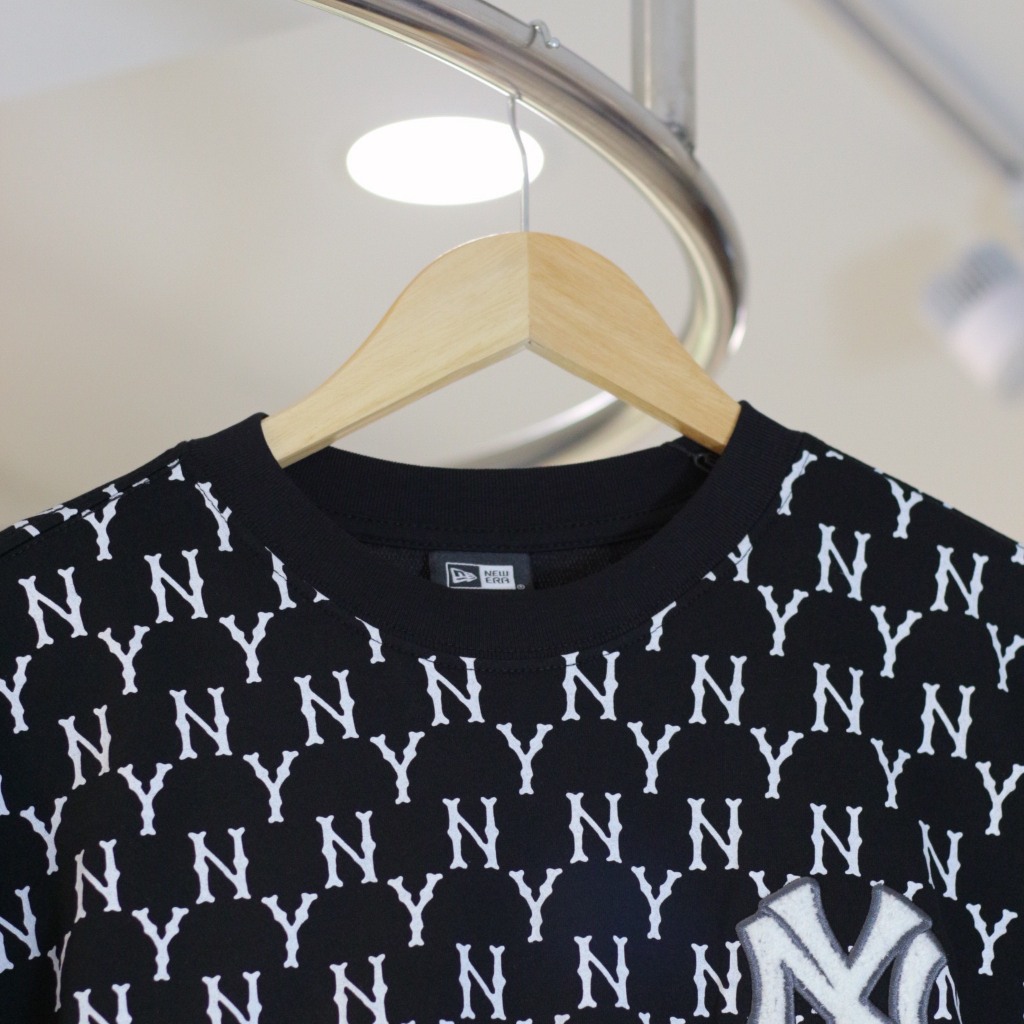 Áo Thun New Era - Ny Mono Bông Trắng - Đen - Code: 13535168