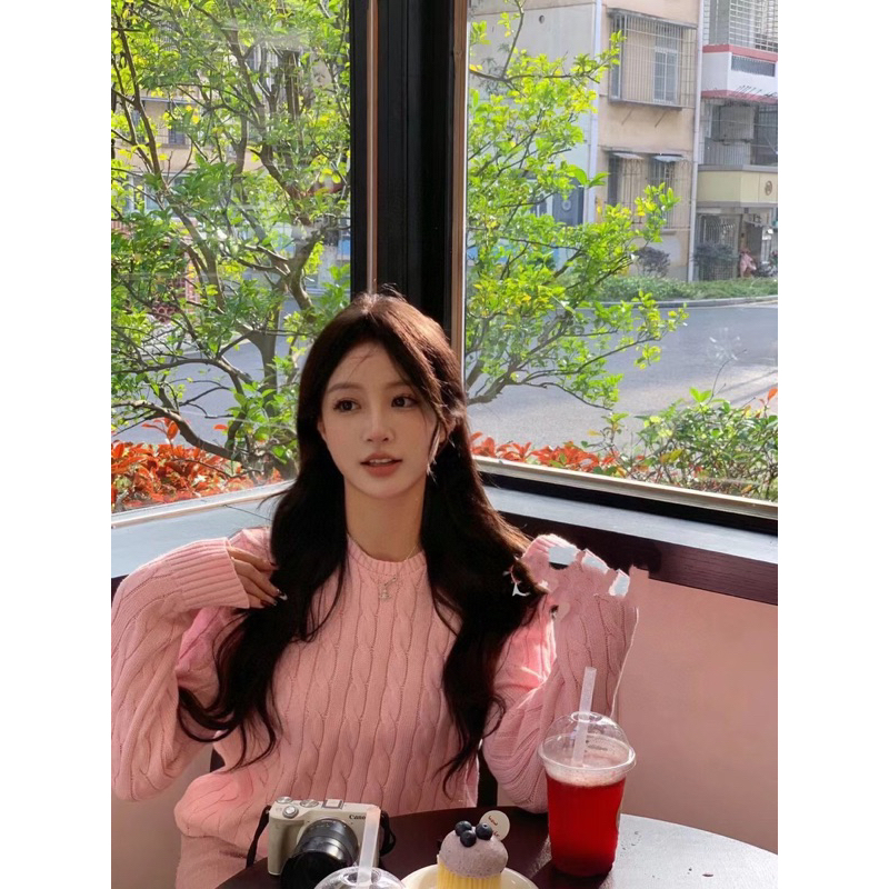 Áo dệt kim dài tay RL Polo logo con ngựa thêu cho mùa thu-đông dịp noel năm nay cực dễ thương