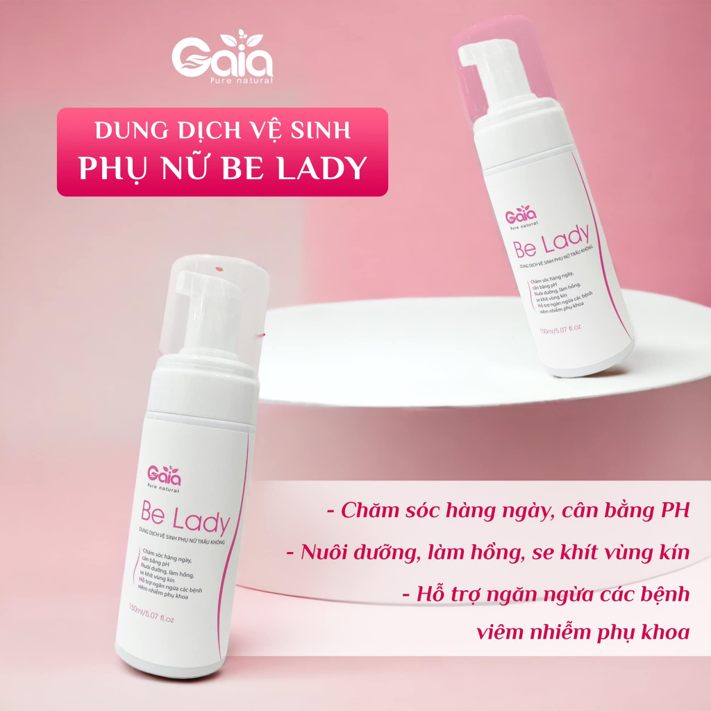 Dung Dịch Vệ Sinh Phụ Nữ Trầu Không PIZKIE Be Lady 150ml