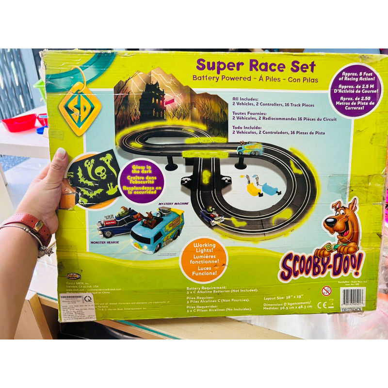 Đồ chơi xe đua và đường đua Scooby Doo! Super Race Set Glow In The Dark Replacement Controllers