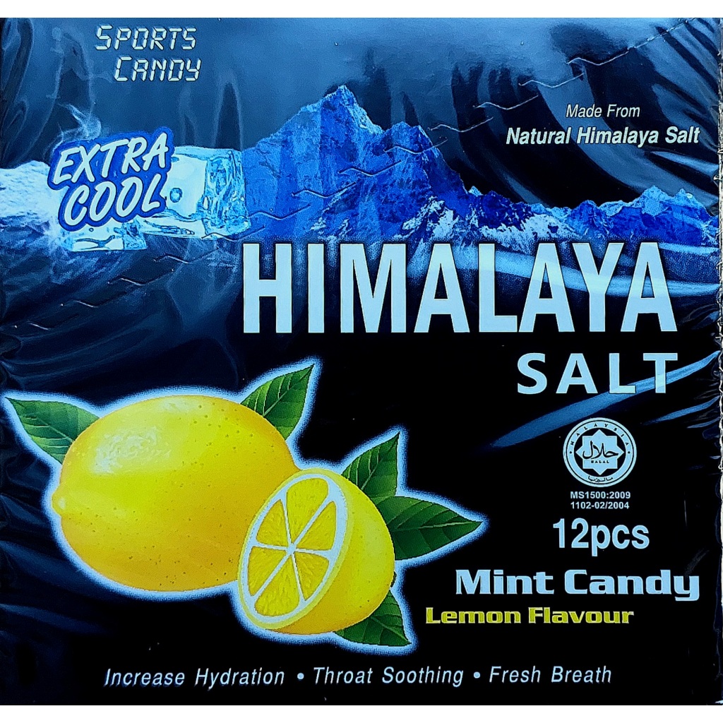 Kẹo bạc hà chanh muối Himalaya Salt HỘP 12 GÓI