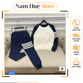 Bộ Nỉ Dài Tay Nam 💥 HÀNG LOẠI 1 💥 Bộ Nam Full Mẫu Nam, Chữ Và Hình Gấu Thêu Mùa Thu Đông 2023