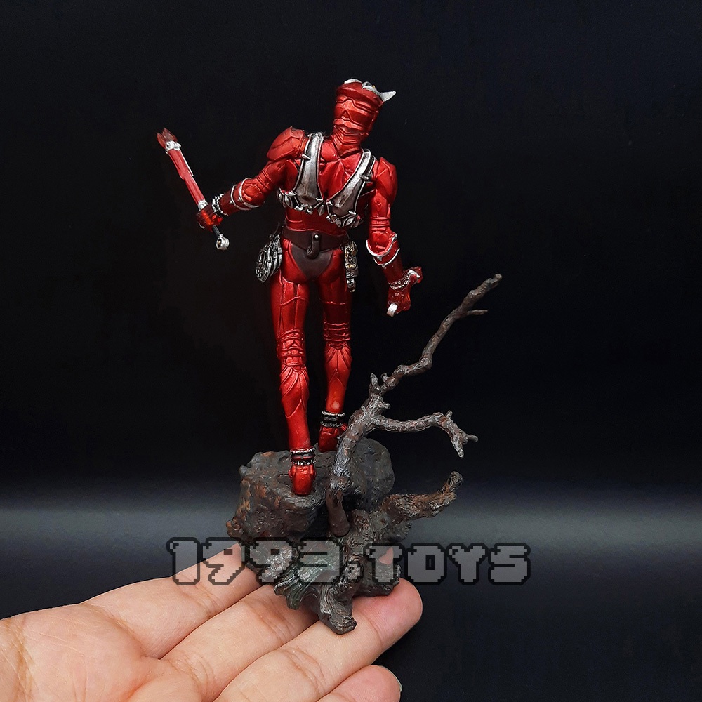 Mô hình nhân vật figure Kamen Rider Bandai S.I.C. Takumi Damashii Special 2nd - Kamen Rider Hibiki-red Kurenai