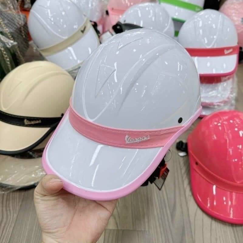 Mũ bảo hiểm Vespa đai da thể thao cao cấp cho cả nam và nữ