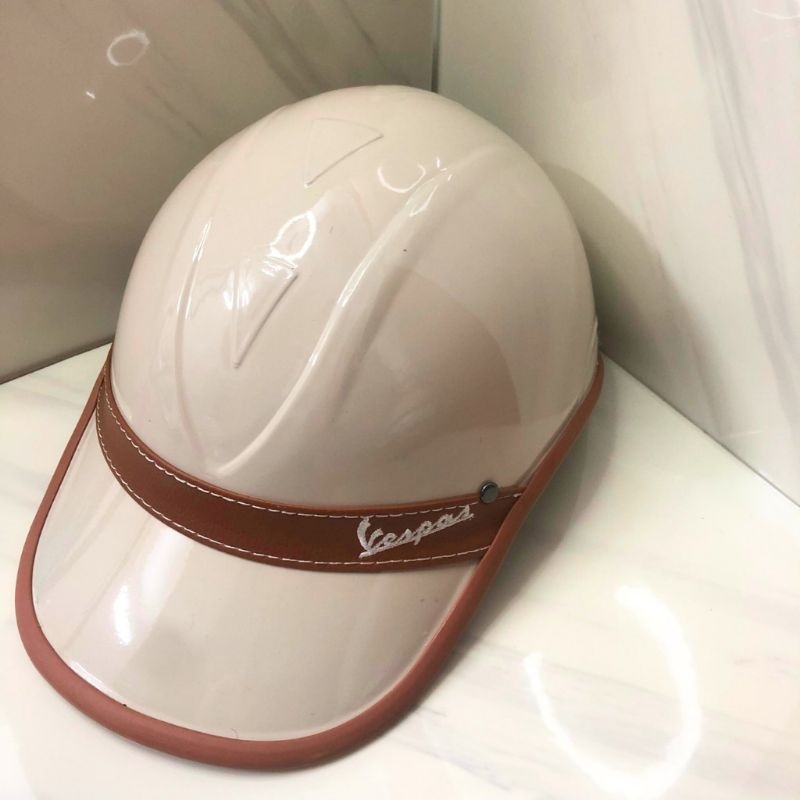 Mũ bảo hiểm Vespa đai da thể thao cao cấp cho cả nam và nữ
