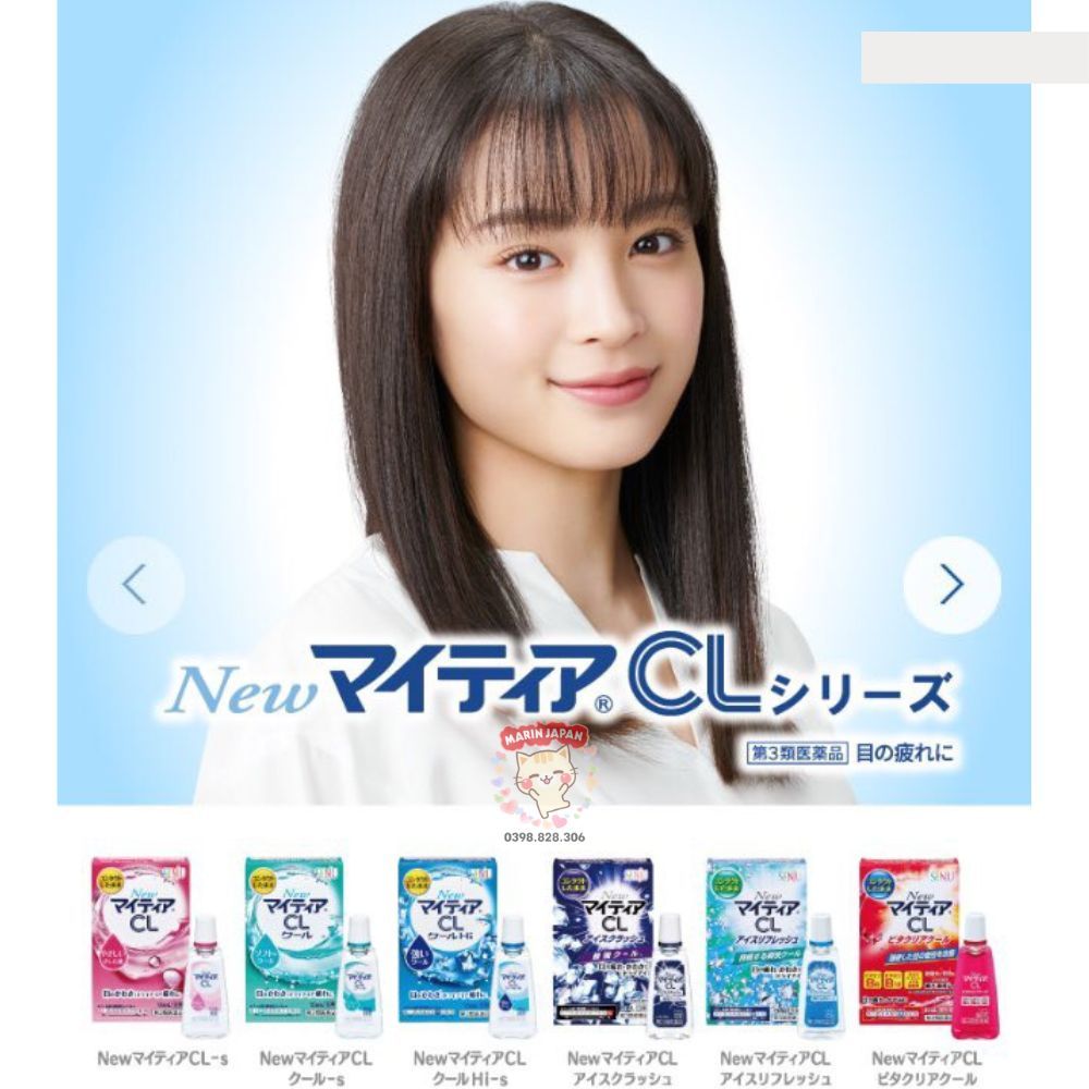 Nước Nhỏ Mắt Senju New Mytear CL Cho Bạn Đeo Kính Áp Tròng Nhật Bản