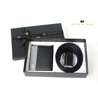Set combo ví thắt lưng nam làm quà tặng sinh nhật cho bố, người yêu chính hãng goldblack - gwnb06