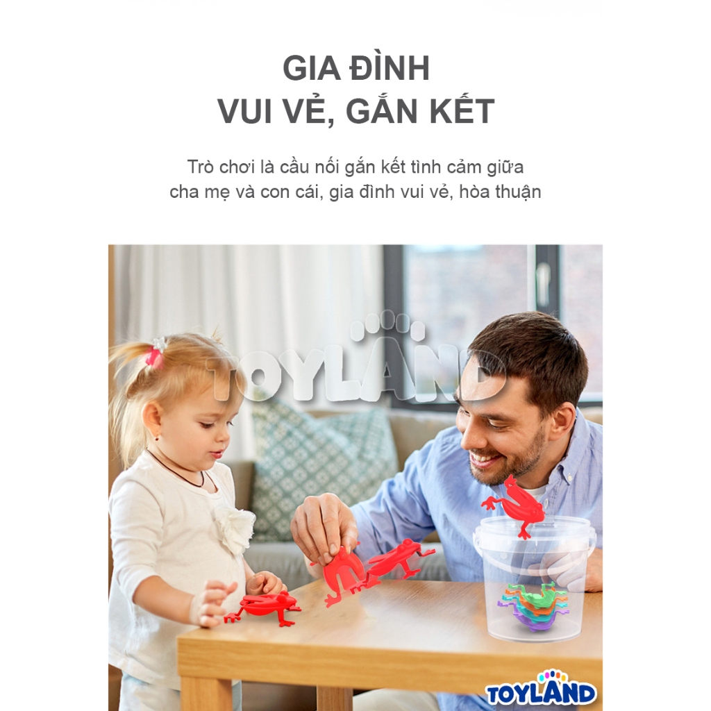 Đồ Chơi Ếch Nhựa Bật Nhảy Vui Nhộn Cho Trẻ TOYLAND, Nhiều Màu Sắc Đáng Yêu