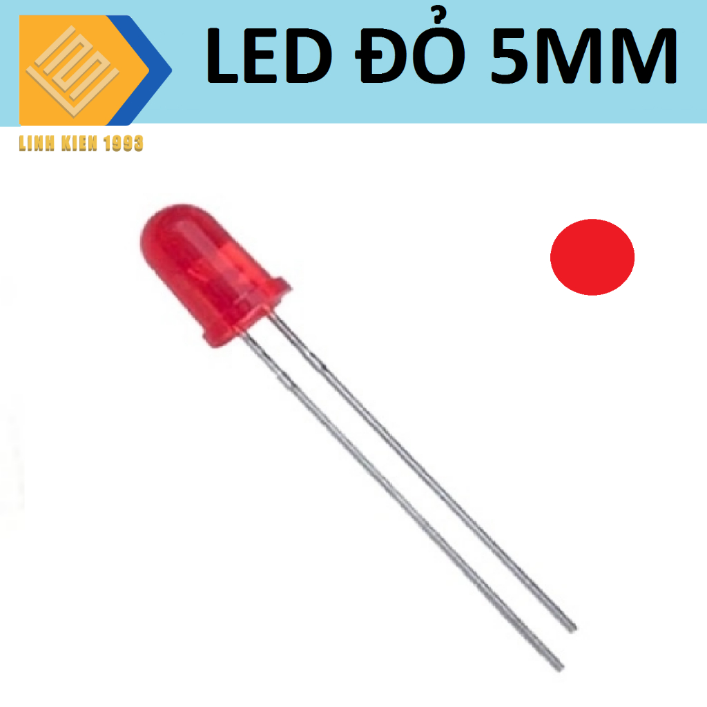 [ 10 CON ] Led đỏ 5mm RES