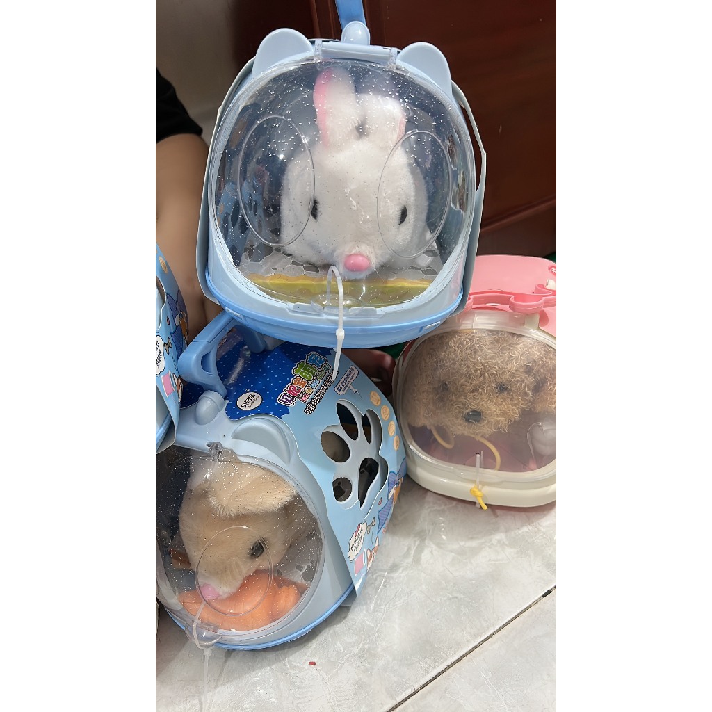 Đồ chơi chó bông, thỏ bông biết đi biết kêu bibi vẫy đuôi, đồ chơi cho bé - giao con vật ngẫu nhiên