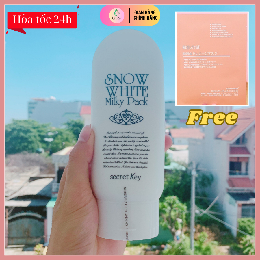 Kem Dưỡng Trắng Toàn Thân Snow White Milky Pack Trắng Sáng Mịn Màng 200g