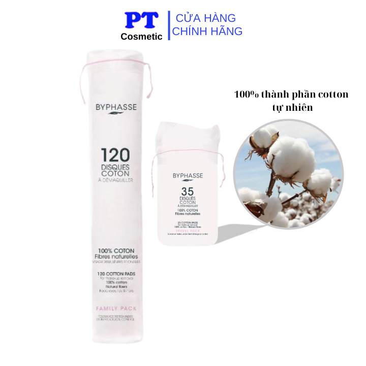 Bông Tẩy Trang Byphasse Chính Hãng