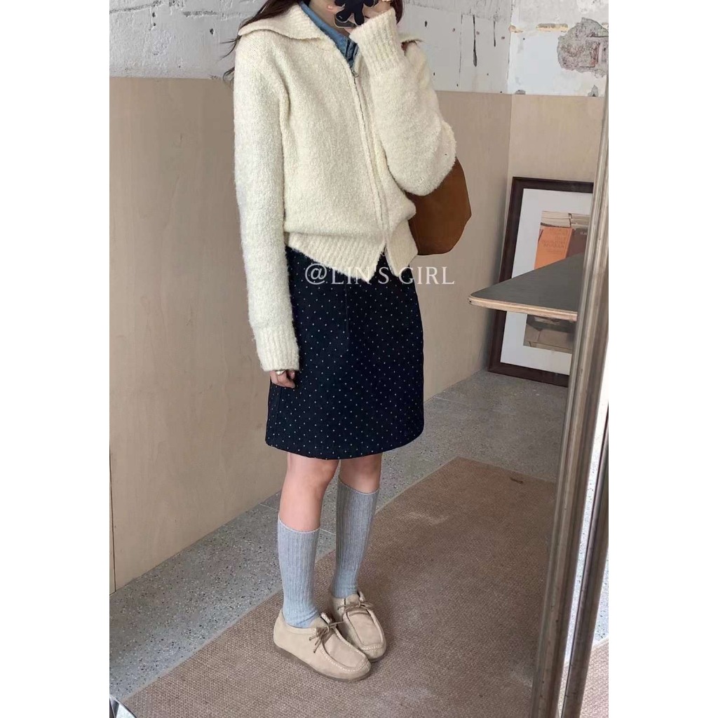 Áo len lông cừu khoá 1993s boutique