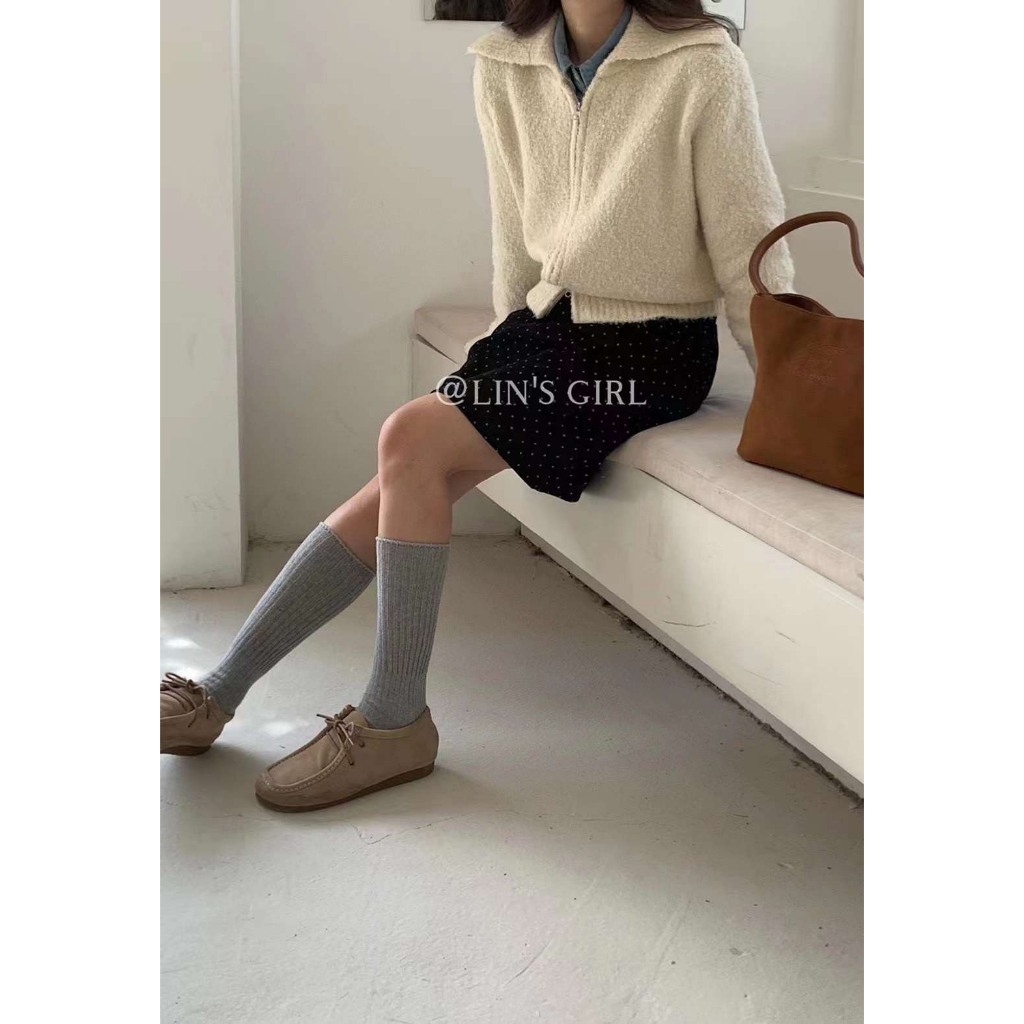 Áo len lông cừu khoá 1993s boutique