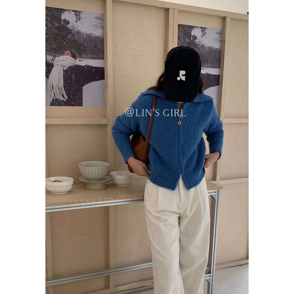 Áo len lông cừu khoá 1993s boutique