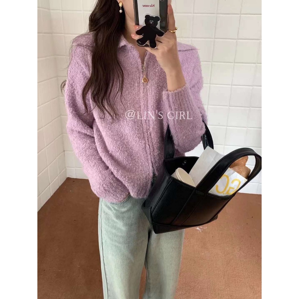 Áo len lông cừu khoá 1993s boutique