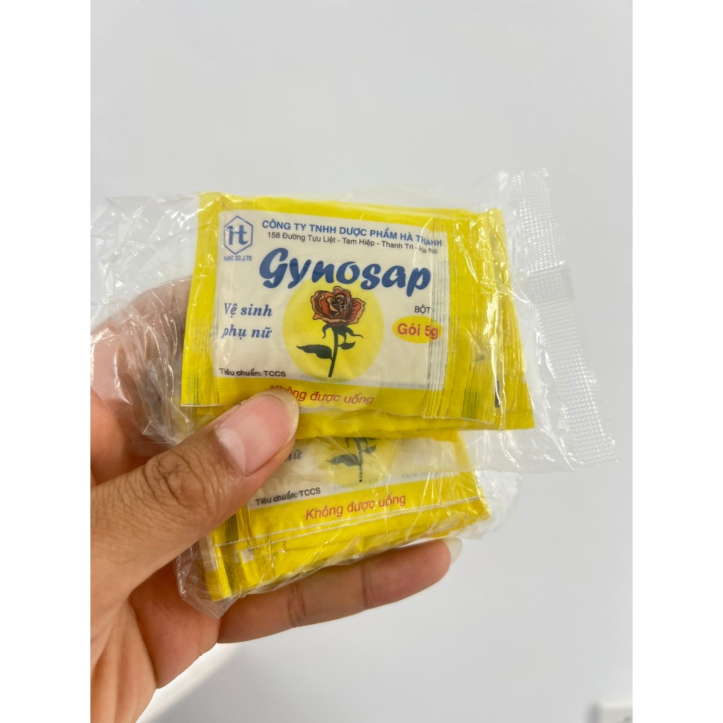 Gói vệ sinh phụ nữ hoa hồng Gynosap