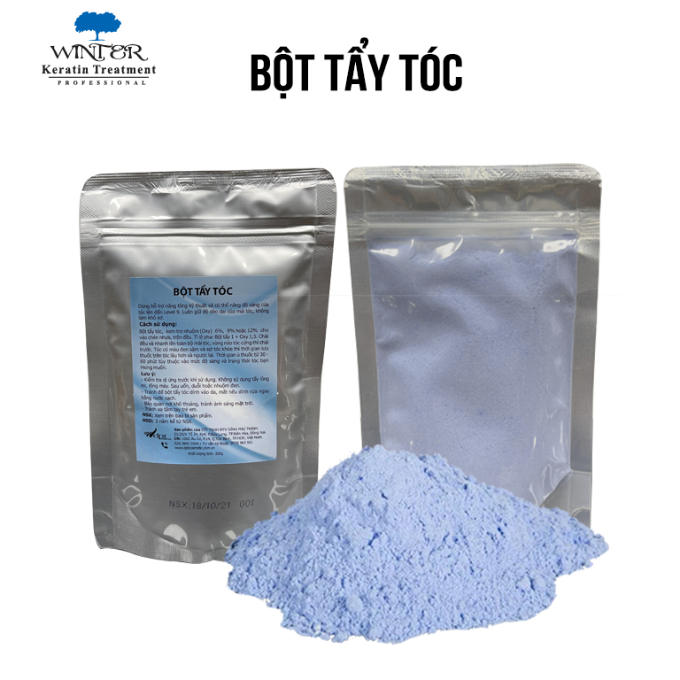 Bột tẩy tóc Colagen 100g 200g, tẩy nhuộm mầu thời trang, nhuộm light, nâng nền