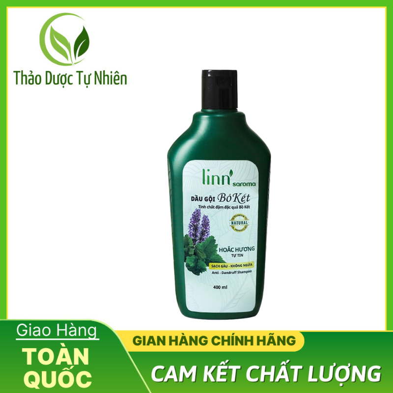 Dầu Gội Linn'saroma Thiên Nhiên Bồ Kết - Hoắc Hương Sạch Sâu, Giảm Gàu, Dưỡng Tóc Chắc Khỏe