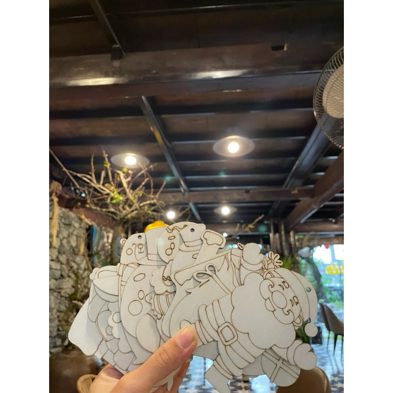 Đồ chơi cho bé- Bộ tô màu gỗ chủ đề noel giúp bé thoả sức tô vẽ, decor và sáng tạo