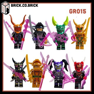 Ninja quỷ đồ chơi lắp ráp nhân vật hiệp sỹ làng lá mô hình ninja kẻ phản diện giá rẻ grl-bc1 - grl-bc8