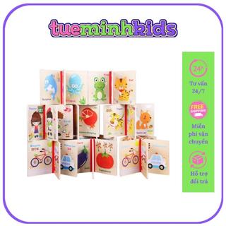 Đồ Chơi Trẻ Em Thông Minh💖FREESHIP💖Sách Gỗ Ghép Hình Nhiều Chủ Đề Giúp Bé Phát Triển Trí Tuệ