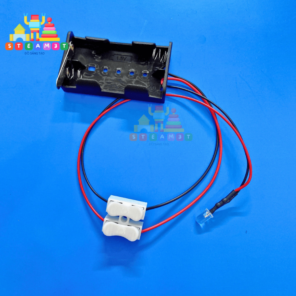 Bộ KIT đèn LED 3V - LED 7 MÀU - DIY học tập thí nghiệm STEAM Sáng LED - LK0043