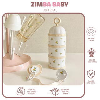 Hộp Đựng Sữa Bột Cho Bé TGM Pumpkin Carriage 3 Tầng Tiện Lợi Giúp Bảo Quản Sữa Bột Cho Con Yêu