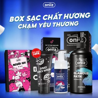 Box sạc chất hương chạm yêu thương Oniiz Sữa tắm hương nước hoa, bọt vệ sinh nam giới quà tặng sữa rửa mặt 100ml