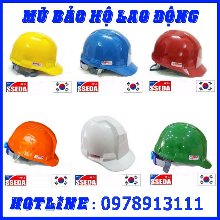 MŨ BẢO HỘ SSEDA HÀN QUỐC. NÓN BẢO HỘ SSEDA CHÍNH HÃNG HÀN QUỐC